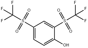 2,4-BIS[(TRIFLUOROMETHYL)SULFONYL]PHENOL Structure