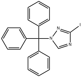 3-iodo-1-trityl-1H-1,2,4-triazole Structure