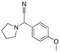 2-(4-methoxyphenyl)-2-pyrrolidin-1-ylacetonitrile  Structure