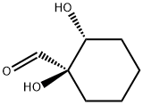 Cyclohexanecarboxaldehyde, 1,2-dihydroxy-, (1R-cis)- (9CI) Structure