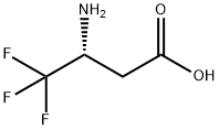 (3R)-3-Amino-4,4,4-trifluorobutanoic acid 구조식 이미지