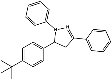 5-(4-부틸페닐)-1,3-페닐피라졸린 구조식 이미지