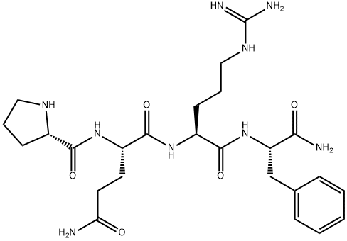 PRO-GLN-ARG-PHE-AMIDE TRIFLUOROACETATE SALT 구조식 이미지