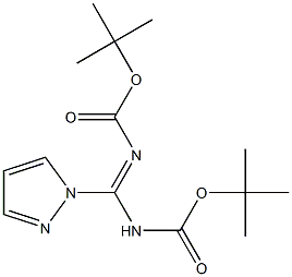 N,N'-BIS-BOC-1-GUANYLPYRAZOLE Structure