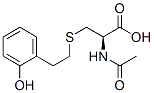 (2R)-2-acetamido-3-[2-(2-hydroxyphenyl)ethylsulfanyl]propanoic acid 구조식 이미지