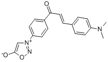 1,2,3-Oxadiazolium, 3-(4-(3-(4-(dimethylamino)phenyl)-1-oxo-2-propenyl )phenyl)-5-hydroxy- Structure