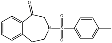 2,3,4,5-Tetrahydro-3-[(4-methylphenyl)sulfonyl]-1H-3-benzazepin-1-one 구조식 이미지