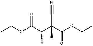 Butanedioic acid, 2-cyano-2,3-dimethyl-, diethyl ester, (R*,S*)- (9CI) Structure