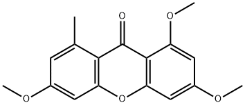 1,3,6-Trimethoxy-8-methyl-9H-xanthen-9-one Structure