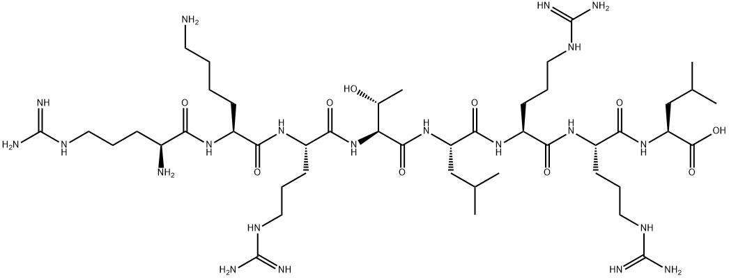 H-ARG-LYS-ARG-THR-LEU-ARG-ARG-LEU-OH Structure