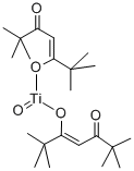 TITANIUM OXIDE BIS(TETRAMETHYLHEPTANEDIONATE) 구조식 이미지