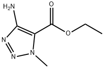 1H-1,2,3-Triazole-5-carboxylicacid,4-amino-1-methyl-,ethylester(9CI) 구조식 이미지