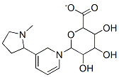 3,4,5-trihydroxy-6-[5-(1-methylpyrrolidin-2-yl)pyridin-1-yl]-oxane-2-carboxylate 구조식 이미지