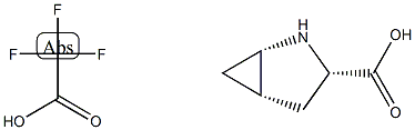 (1S,3S,5S)-2-Azabicyclo[3.1.0]hexane-3-carboxylic acid trifluoro acetate Structure