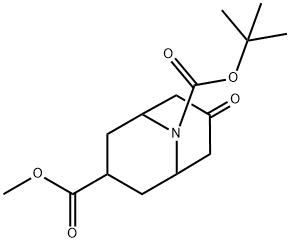 9-tert-Butyl 3-methyl 7-oxo-9-azabicyclo[3.3.1]nonane-3,9-dicarboxylate Structure