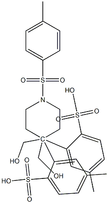 [1-(4-methylbenzenesulfonyl)-4-{[(4-methylbenzenesulfonyl)oxy]methyl}piperidin-4-yl]methyl 4-methylbenzene-1-sulfonate Structure