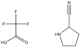 pyrrolidine-2-carbonitrile trifluoroacetate Structure