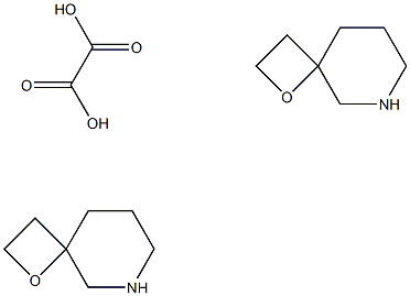 1-Oxa-6-azaspiro[3.5]nonane oxalate(2:1) 구조식 이미지