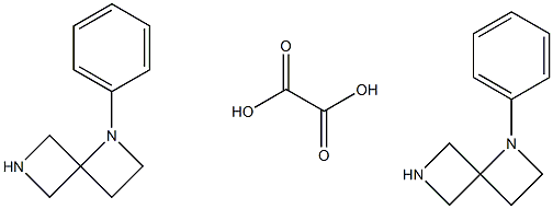 1-phenyl-1,6-diazaspiro[3.3]heptane hemioxalate Structure