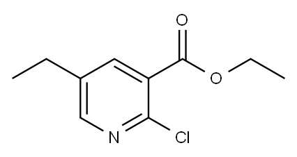 2-CHLORO-5-ETHYLPYRIDINE-3-CARBOXYLIC ACID ETHYL ESTER Structure