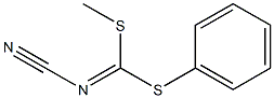 METHYL PHENYL CYANOCARBONIMIDODITHIOATE Structure