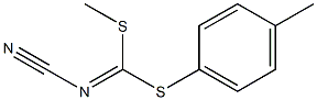 Methyl(4-methylphenyl)cyanocarbonimidodithioate Structure