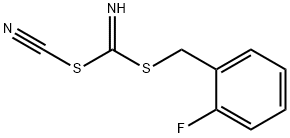 (2-플루오로페닐)메틸시아노카보니미도디티오에이트 구조식 이미지