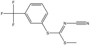 METHYL [3-(TRIFLUOROMETHYL)PHENYL] CYANOCARBONIMIDODITHIOATE 구조식 이미지