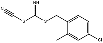 (4-클로로-2-메틸페닐)메틸시아노카보니미도디티오에이트 구조식 이미지