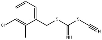 [3-CHLORO-2-METHYLPHENYL] METHYLCYANOCARBONIMIDODITHIOATE Structure