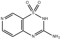 2H-Pyrido[4,3-e]-1,2,4-thiadiazin-3-amine,1,1-dioxide(9CI) Structure