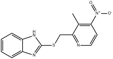 2-[[(4-Nitro-3-Methyl-2-Pyridinyl)-2-Methyl]Thio]-1H-Benzimidazole Structure