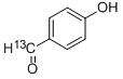 4-HYDROXYBENZALDEHYDE-CARBONYL-13C Structure