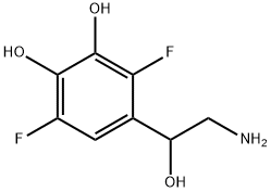 1,2-Benzenediol, 4-(2-amino-1-hydroxyethyl)-3,6-difluoro- (9CI) 구조식 이미지