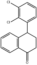 rac 4-(2,3-Dichlorophenyl)-3,4-dihydro-1(2H)-naphthalenone 구조식 이미지