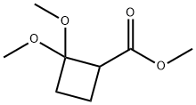 Methyl 2,2-dimethoxycyclobutanecarboxylate Structure