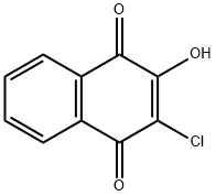 2-Chloro-3-hydroxy-1,4-naphthoquinone 구조식 이미지