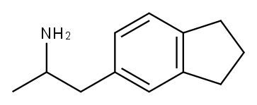 5-(2-aminopropyl)-2,3-dihydro-1H-indene 구조식 이미지