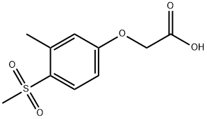 2-(3-methyl-4-methylsulfonyl-phenoxy)acetic acid Structure