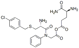 gamma-glutaminyl-S-(4-chlorobenzyl)cysteinyl-phenylglycine Structure