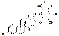 16a-Hydroxyestrone 16-b-D-Glucuronide Structure