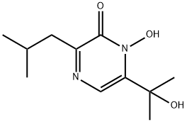 1-Hydroxy-6-(1-hydroxy-1-methylethyl)-3-isobutyl-2(1H)-pyrazinone Structure