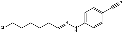 Benzonitrile, 4-[(2E)-2-(6-chlorohexylidene)hydrazinyl]- 구조식 이미지