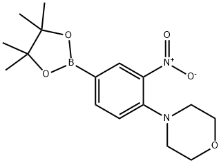 4-[2-Nitro-4-(tetramethyl-1,3,2-dioxaborolan-2-yl)phenyl]morpholine Structure