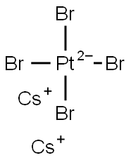 dicesium tetrabromoplatinate  Structure