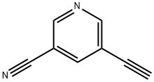 3-Pyridinecarbonitrile, 5-ethynyl- (9CI) Structure