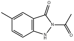 3H-Indazol-3-one,  2-acetyl-1,2-dihydro-5-methyl- 구조식 이미지