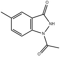 3H-Indazol-3-one,  1-acetyl-1,2-dihydro-5-methyl- Structure