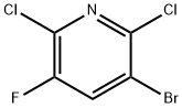 3-브로모-2,6-디클로로-5-플루오로피리딘 구조식 이미지
