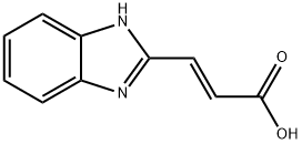 2-Propenoicacid,3-(1H-benzimidazol-2-yl)-,(E)-(9CI) Structure